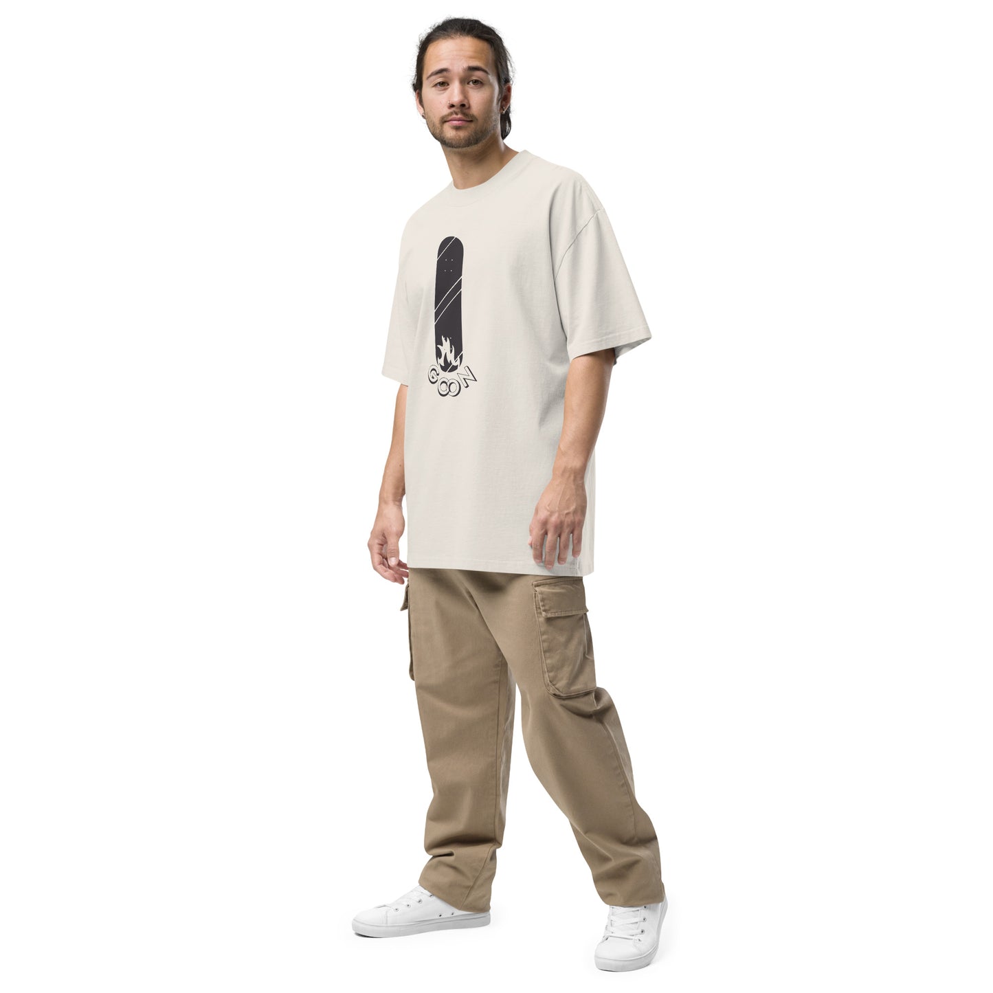 Oversized Faded Skater Style T-Shirt