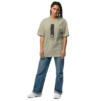 Oversized Faded Skater Style T-Shirt