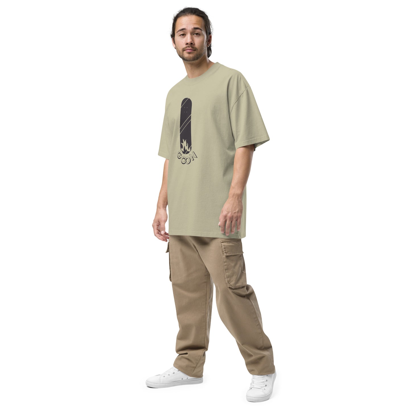 Oversized Faded Skater Style T-Shirt