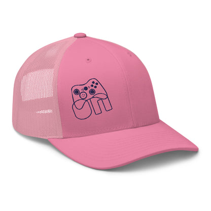 Pink or White Player Trucker Cap