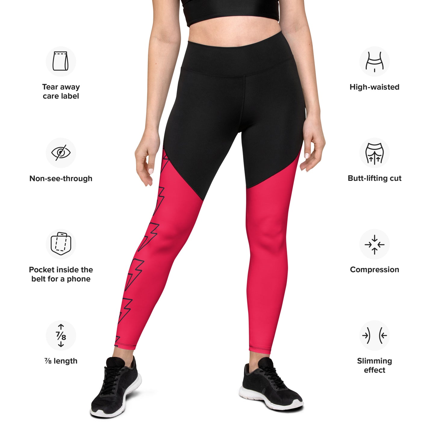 Black Sports Leggings Mix and Match