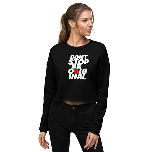 Non-Stop Colorful Crop Sweatshirt