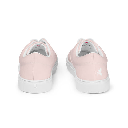 Sweet Pink Women's Lace-Up Canvas Shoes