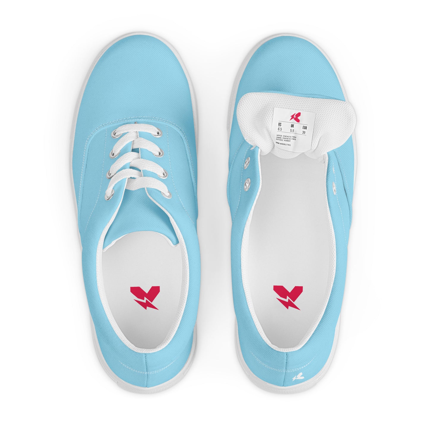 Aqua Color Women's Lace-Up Canvas Shoes