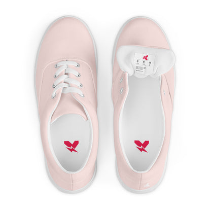 Sweet Pink Women's Lace-Up Canvas Shoes