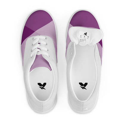 Violet Game Women's Lace-Up Canvas Shoes