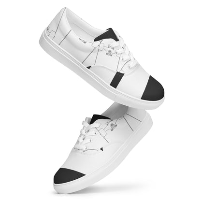 Women’s lace-up canvas shoes