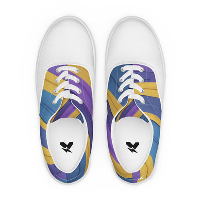 Vibrant Violet Women's Lace-Up Canvas Shoes