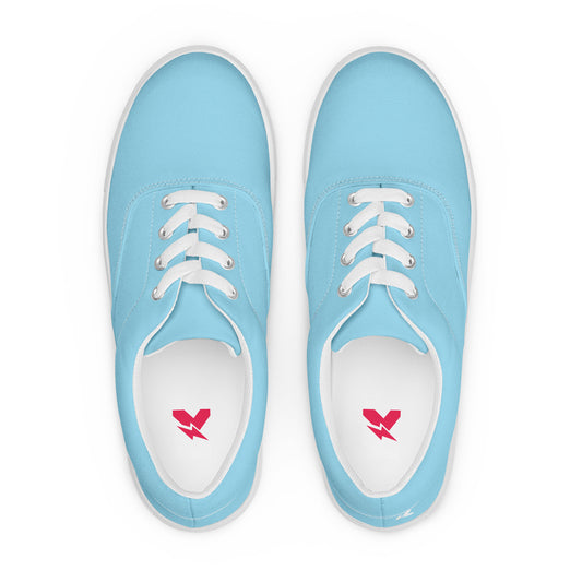 Aqua Color Women's Lace-Up Canvas Shoes