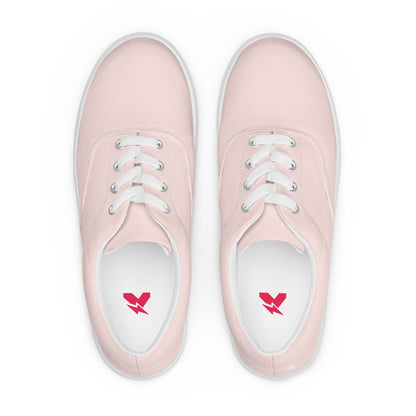 Sweet Pink Women's Lace-Up Canvas Shoes