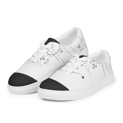 Women’s lace-up canvas shoes