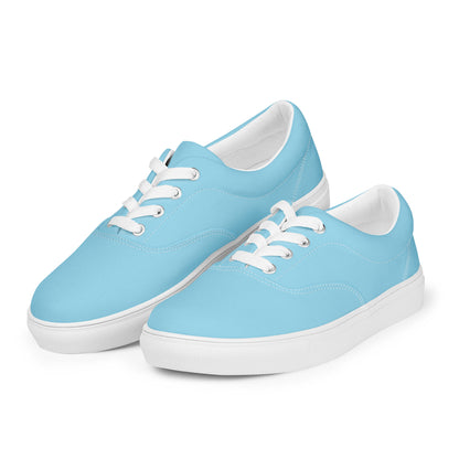 Aqua Color Women's Lace-Up Canvas Shoes