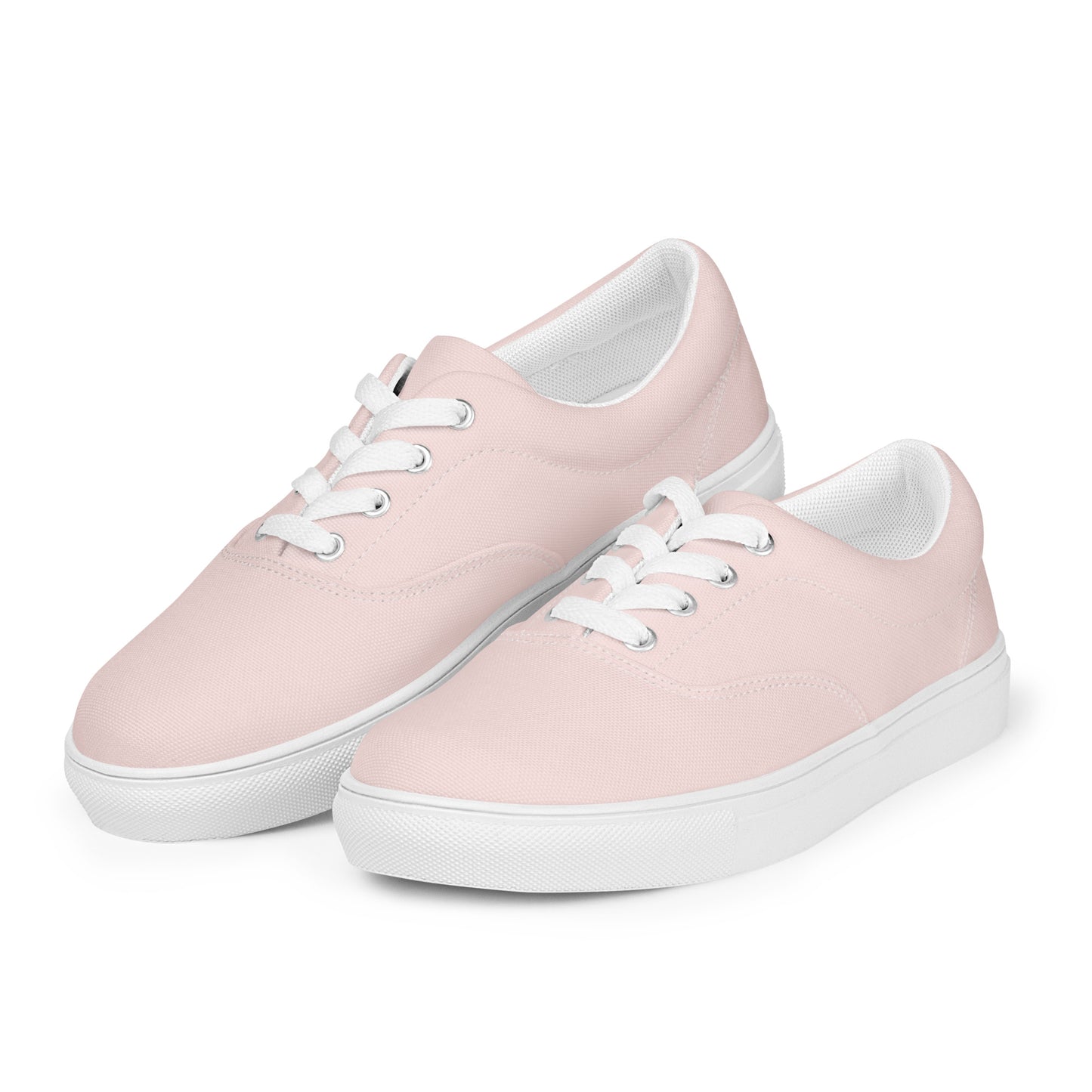 Sweet Pink Women's Lace-Up Canvas Shoes