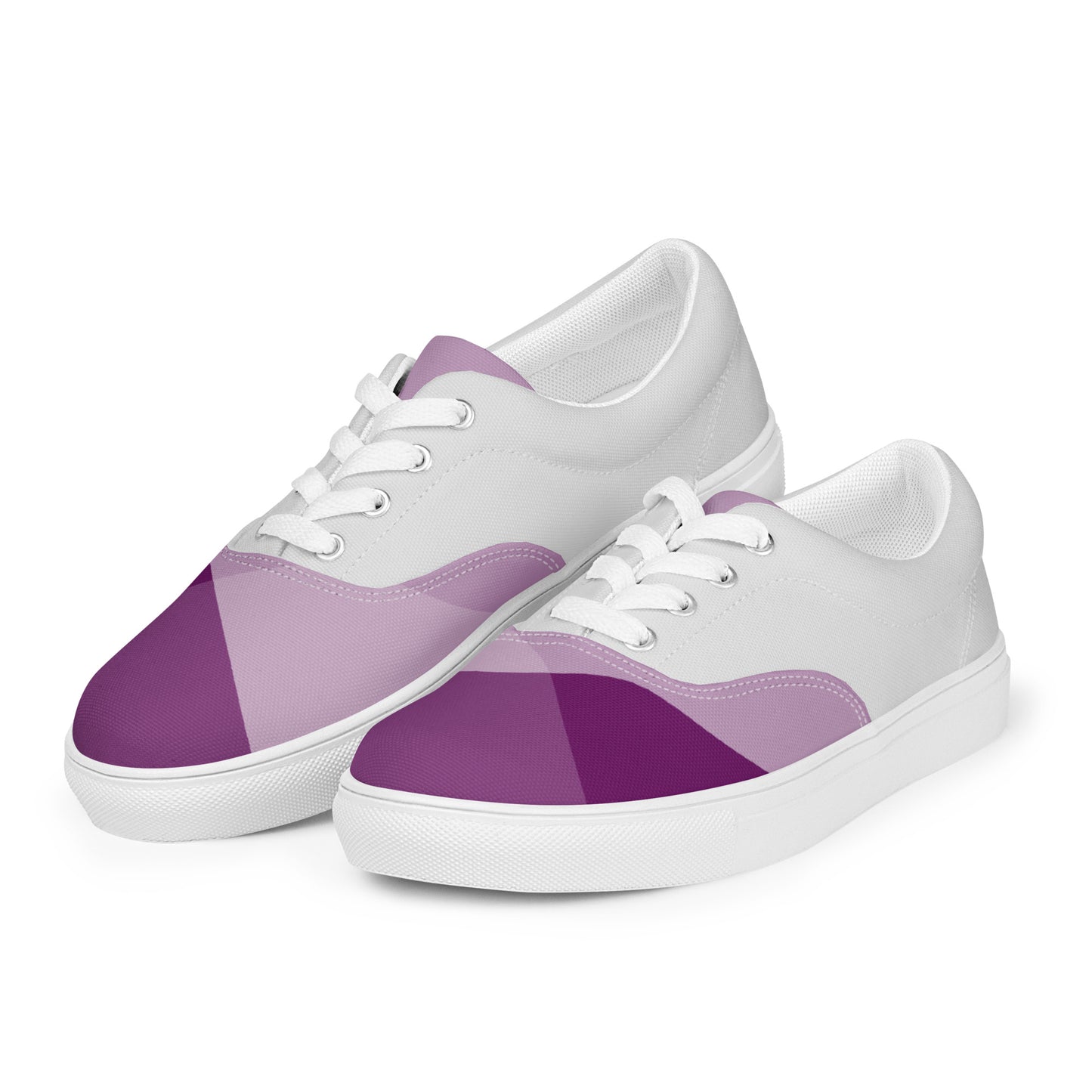 Violet Game Women's Lace-Up Canvas Shoes