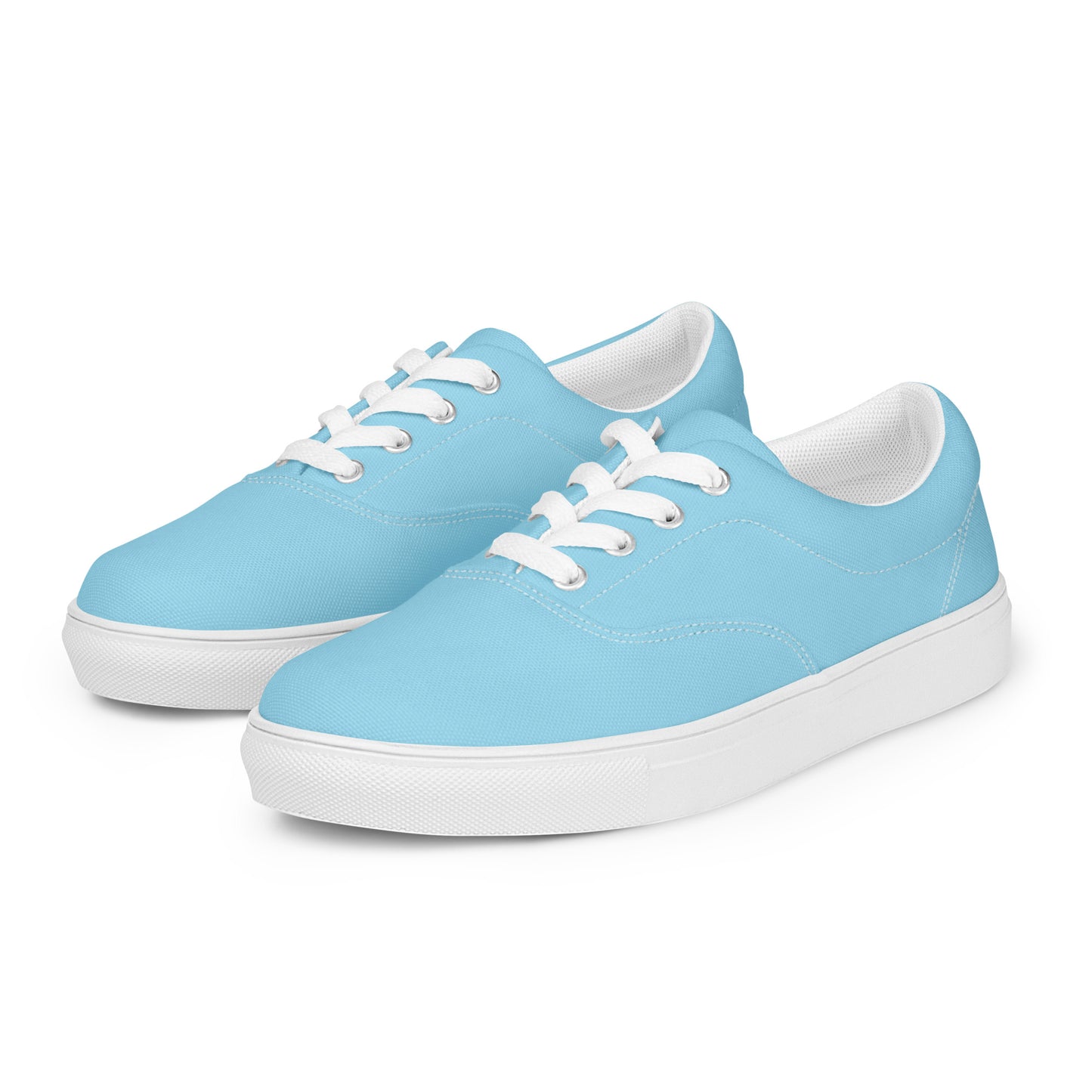 Aqua Color Women's Lace-Up Canvas Shoes