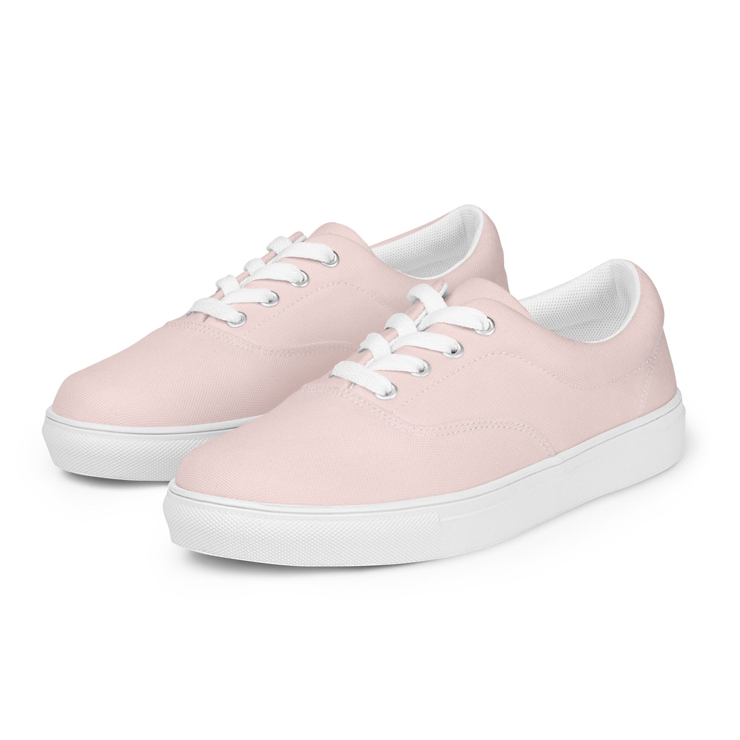 Sweet Pink Women's Lace-Up Canvas Shoes