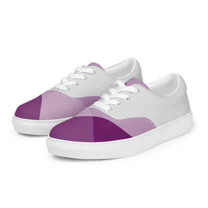 Violet Game Women's Lace-Up Canvas Shoes