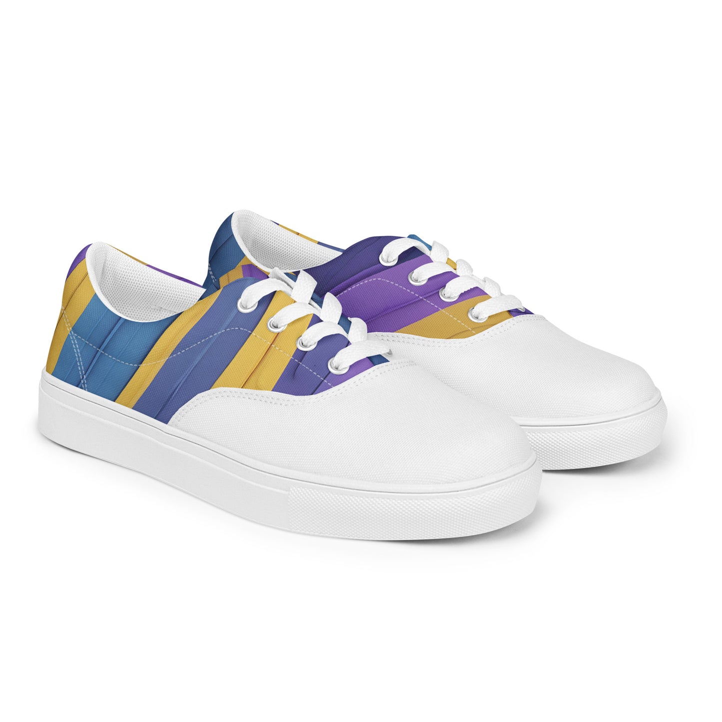 Vibrant Violet Women's Lace-Up Canvas Shoes