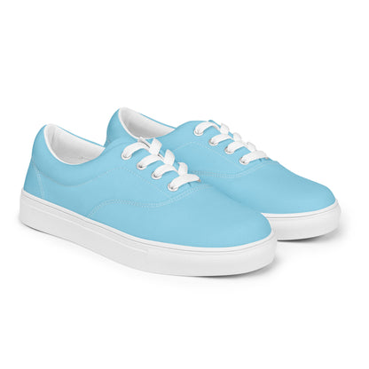 Aqua Color Women's Lace-Up Canvas Shoes