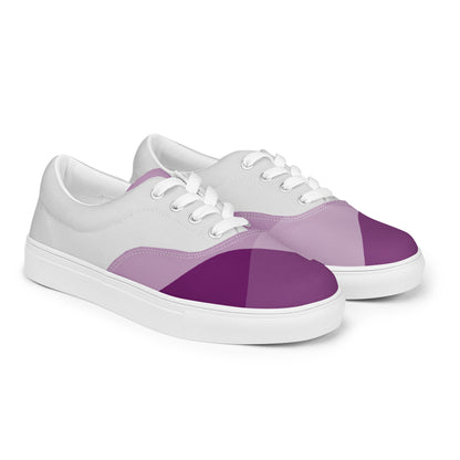 Violet Game Women's Lace-Up Canvas Shoes