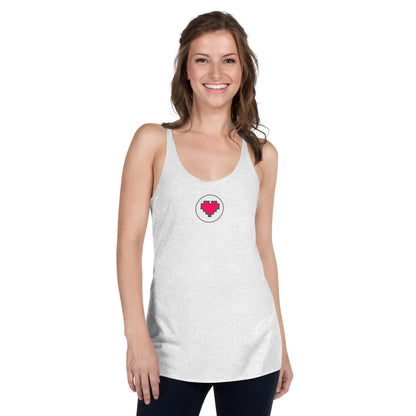 Women's Racerback Tank with Heart