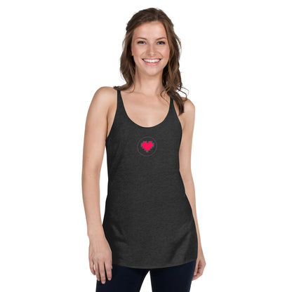 Women's Racerback Tank with Heart